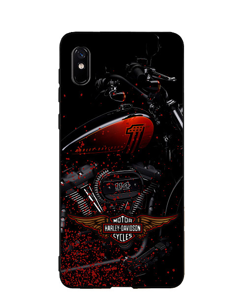 Силиконовый чехол для Xiaomi Redmi 9A Мотоцикл Harley-Davidson