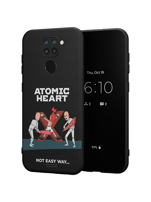 Силиконовый чехол для Xiaomi Redmi Note 9 "Atomic Heart: Not Easy Way"