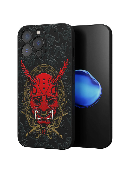 Силиконовый чехол для Apple iPhone 13 Pro Max "Red Oni mask"