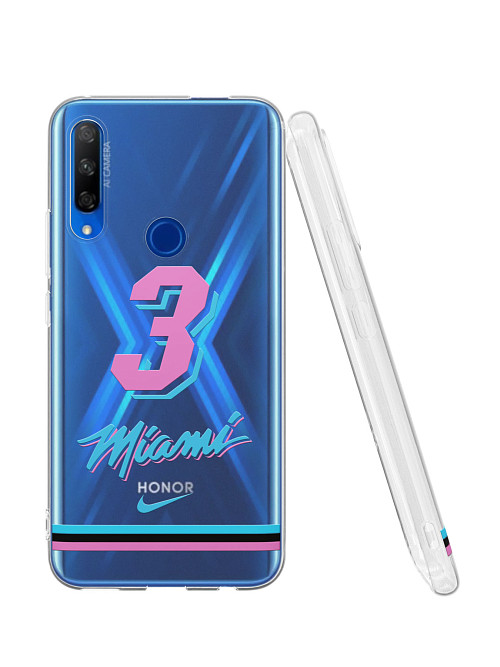 Силиконовый чехол для Huawei Y9 Prime 2019 "NOVEL: Майами Хит"