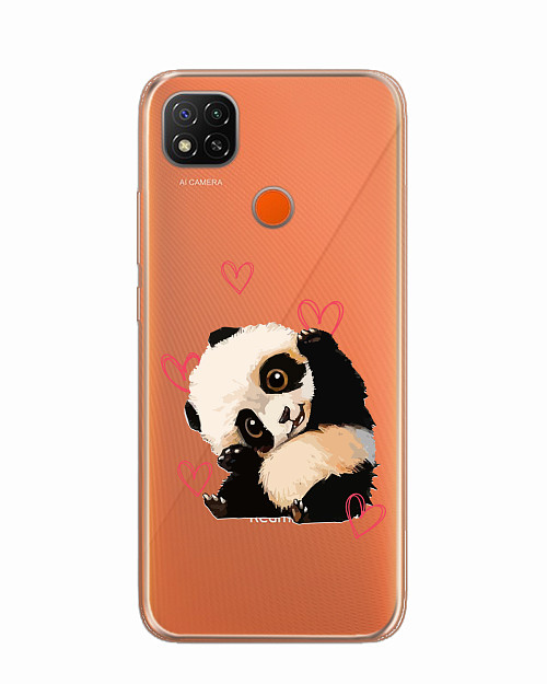 Силиконовый чехол для Xiaomi Redmi 9C Милая панда