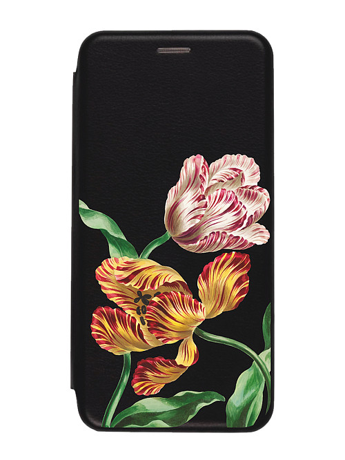Чехол книжка для Xiaomi 11T "Тюльпаны"