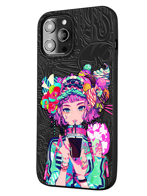 Силиконовый чехол для Apple iPhone 12 Pro Max "Lolipop girl"