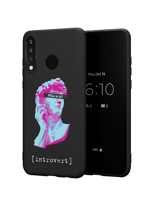 Силиконовый чехол для Huawei P30 Lite "NOVEL: Интроверт"