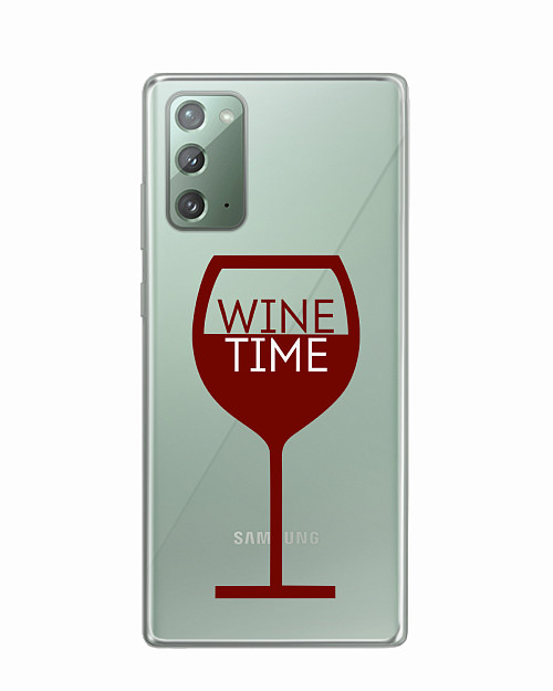 Силиконовый чехол для Samsung Galaxy Note 20 Wine time