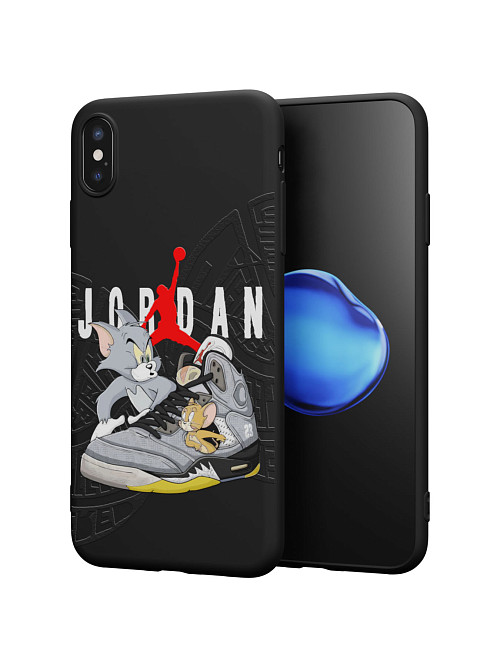 Силиконовый чехол для Apple iPhone XS Max "NOVEL: Том и Джери х Nike"