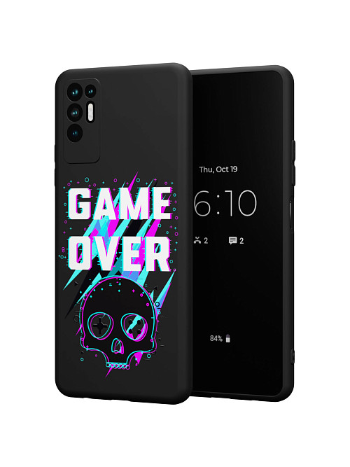 Силиконовый чехол для Tecno Pova 2 "Game over"