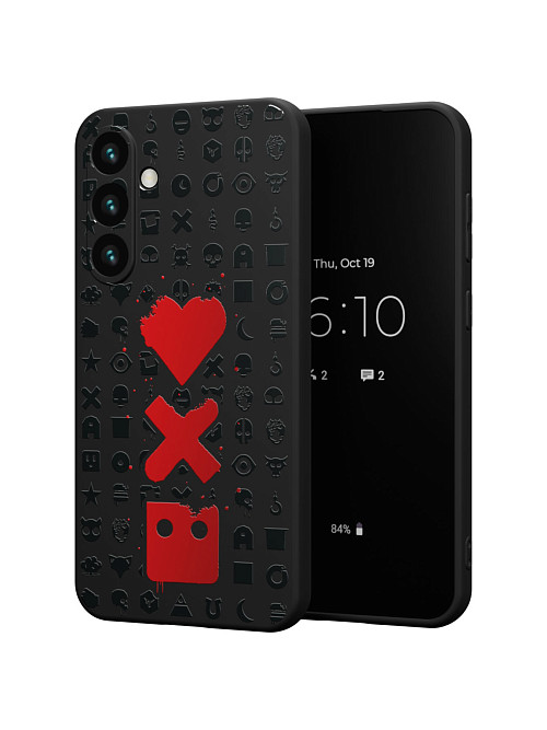 Силиконовый чехол для Samsung Galaxy S23 FE "Love Death Robots"