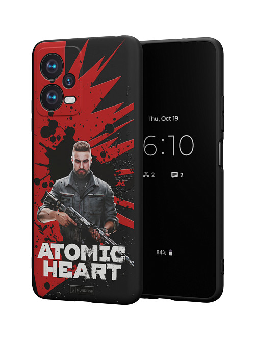 Силиконовый чехол для Xiaomi Redmi Note 12 (5G) "Atomic Heart: Майор Нечаев"