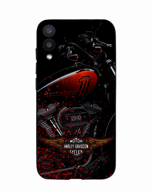 Силиконовый чехол для Samsung Galaxy A02 Мотоцикл Harley-Davidson