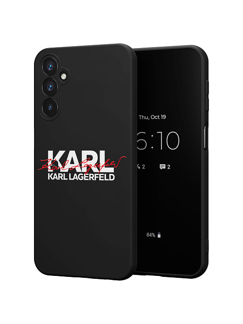 Силиконовый чехол для Samsung Galaxy A25 (5G) "NOVEL: Lagerfeld V.2"