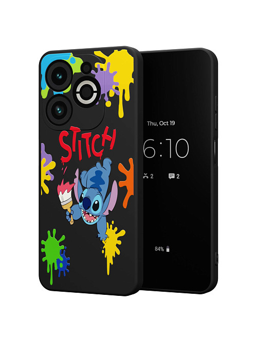 Силиконовый чехол для Infinix SMART 8 PLUS "NOVEL: Stitch paints"