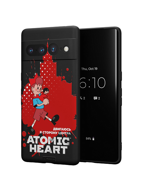 Силиконовый чехол для Google Pixel 7 Pro "Atomic Heart: В сторону центра"