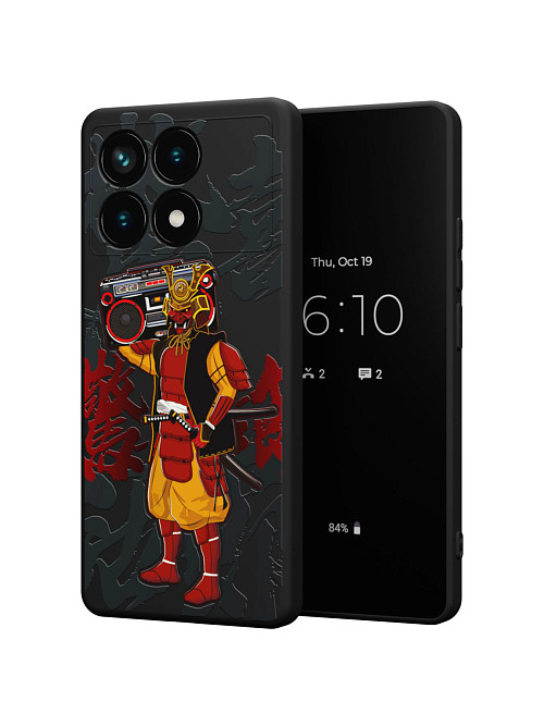 Силиконовый чехол для Poco X6 Pro (5G) "Boombox Samurai"