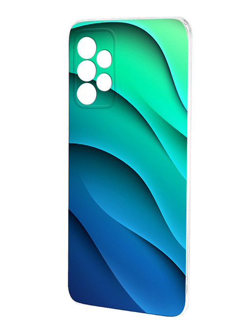 Силиконовый чехол для Samsung Galaxy A52 (4G) "Лазурные волны"