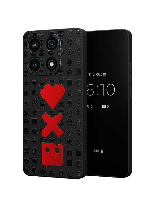 Силиконовый чехол для Xiaomi Redmi Note 13 (4G) "Love Death Robots"