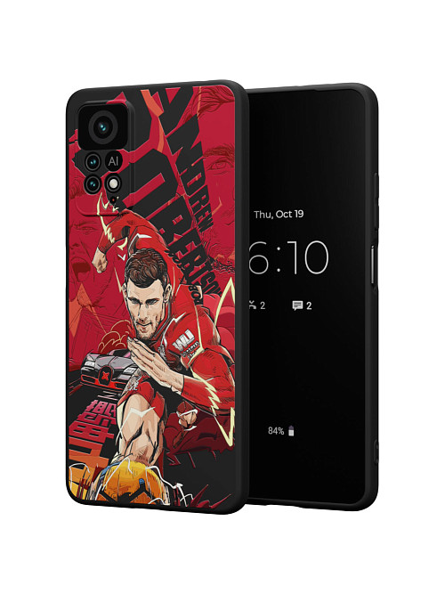 Силиконовый чехол для Xiaomi Redmi Note 11 Pro (4G) "NOVEL: Andrew Robertson"