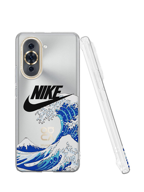 Силиконовый чехол для Huawei Nova 10 "NOVEL: Nike и волна"