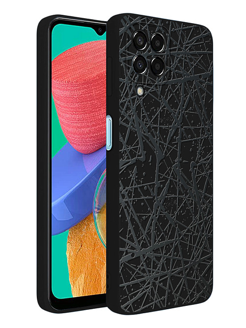 Силиконовый чехол для Samsung Galaxy M33 (5G) Паутина абстракция