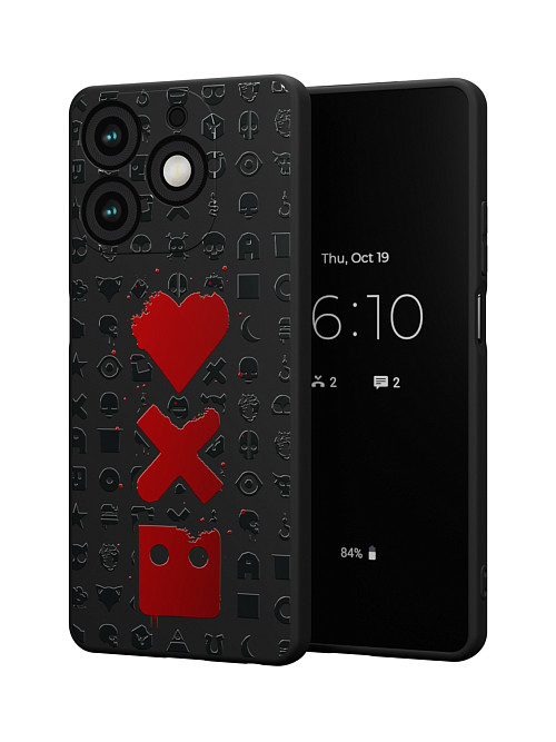 Силиконовый чехол для Tecno Spark 10 Pro "Love Death Robots"