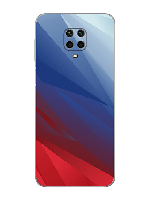 Силиконовый чехол для Xiaomi Redmi Note 9 Pro Флаг РФ