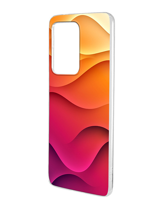 Силиконовый чехол для Samsung Galaxy S20 Ultra Розовые волны