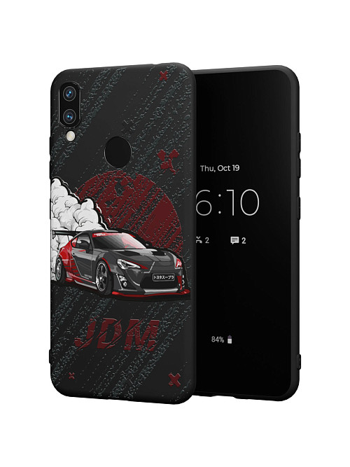 Силиконовый чехол для Xiaomi Redmi Note 7 Pro "JDM чёрная машина"