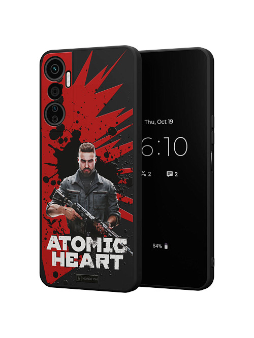 Силиконовый чехол для Infinix Hot 20 (4G) "Atomic Heart: Майор Нечаев"