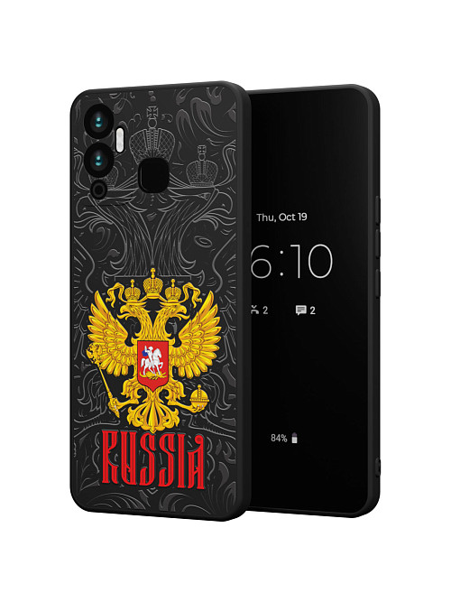 Силиконовый чехол для Infinix Hot 12 Play "Россия"