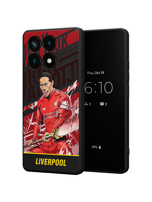 Силиконовый чехол для Poco X6 Pro (5G) "NOVEL: Liverpool"