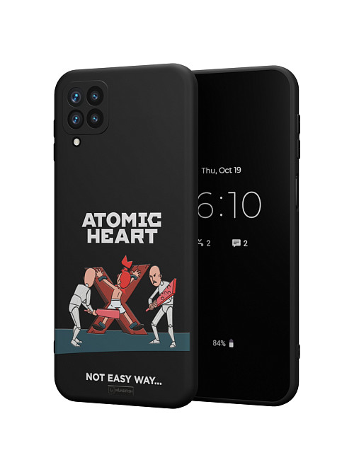 Силиконовый чехол для Samsung Galaxy A22 (4G) "Atomic Heart: Not Easy Way"