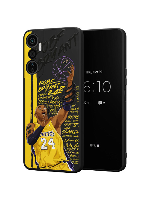 Силиконовый чехол для Infinix Hot 20 (4G) "NOVEL: Kobe Bryant"