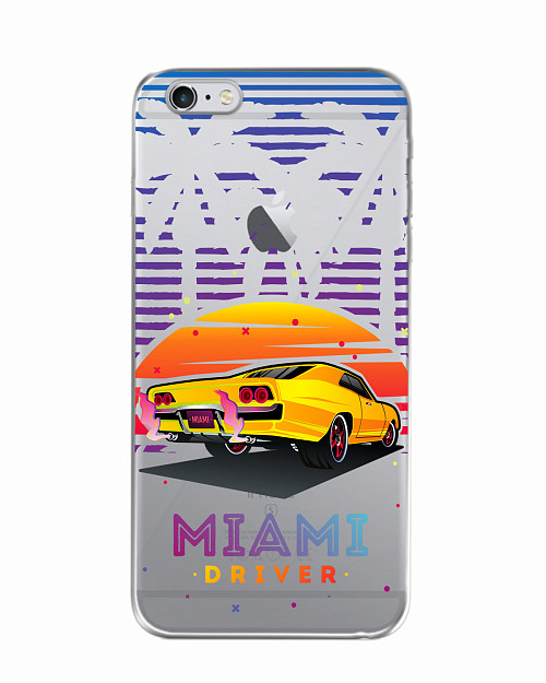 Силиконовый чехол для Apple iPhone 6S Plus Miami driver