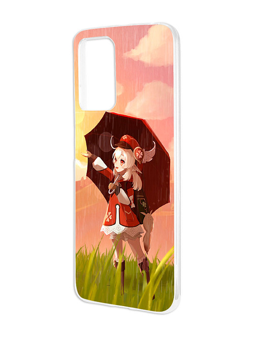 Силиконовый чехол для Xiaomi Redmi 10 Genshin Impact: Кли под дождем