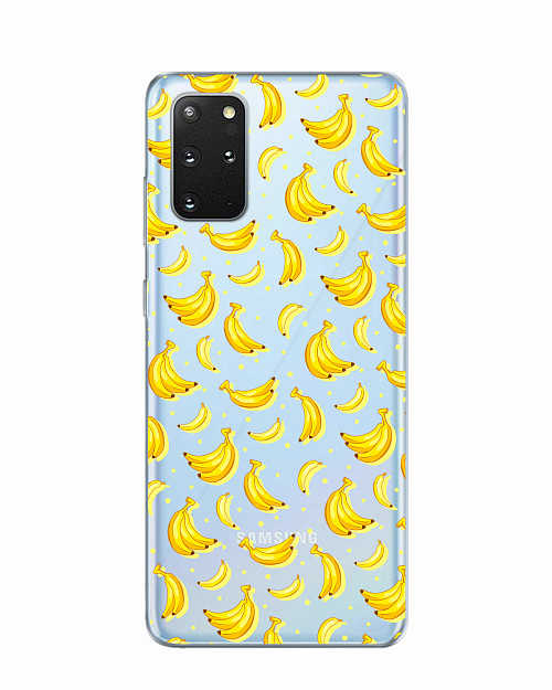 Силиконовый чехол для Samsung Galaxy S20 Plus Бананы