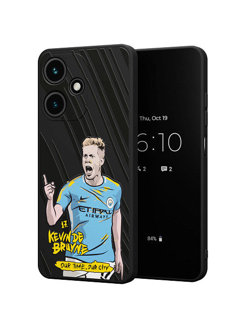 Силиконовый чехол для Infinix Hot 30i "NOVEL: Kevin de Bruyne"