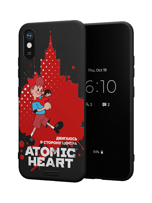 Силиконовый чехол для Xiaomi Redmi 9A "Atomic Heart: В сторону центра"
