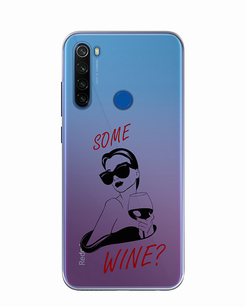 Силиконовый чехол для Xiaomi Redmi Note 8T Вина?