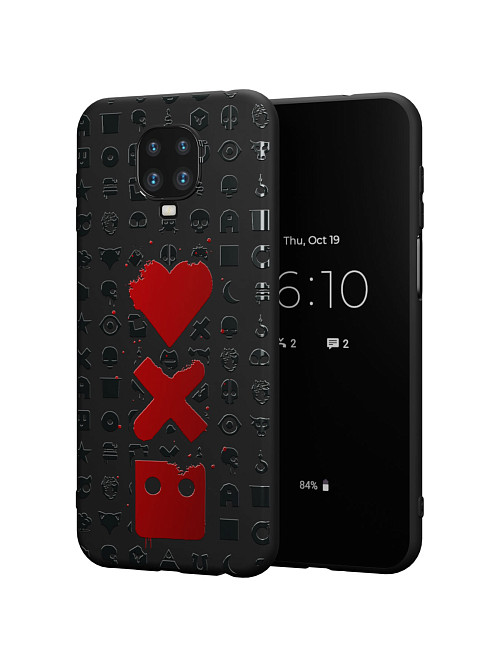 Силиконовый чехол для Xiaomi Redmi Note 9S "Love Death Robots"