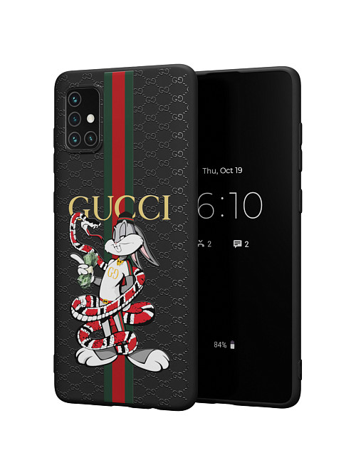 Силиконовый чехол для Samsung Galaxy A71 "NOVEL: Багз Банни Gucci"