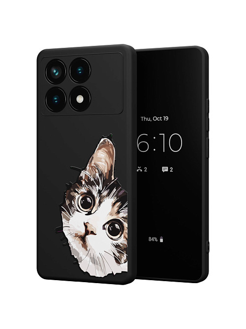 Силиконовый чехол для Poco X6 Pro (5G) "Котенок"