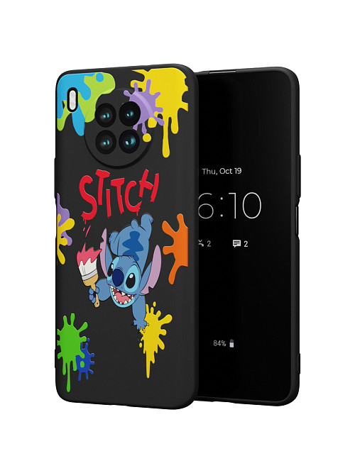 Силиконовый чехол для Honor 50 Lite "NOVEL: Stitch paints"