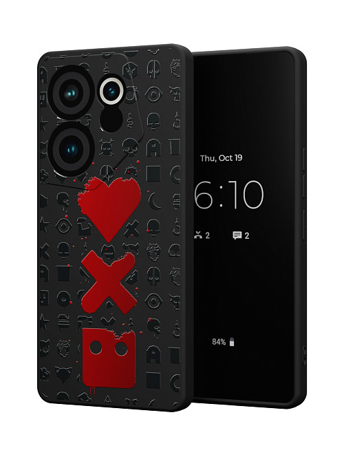 Силиконовый чехол для Tecno Camon 20 premier "Love Death Robots"