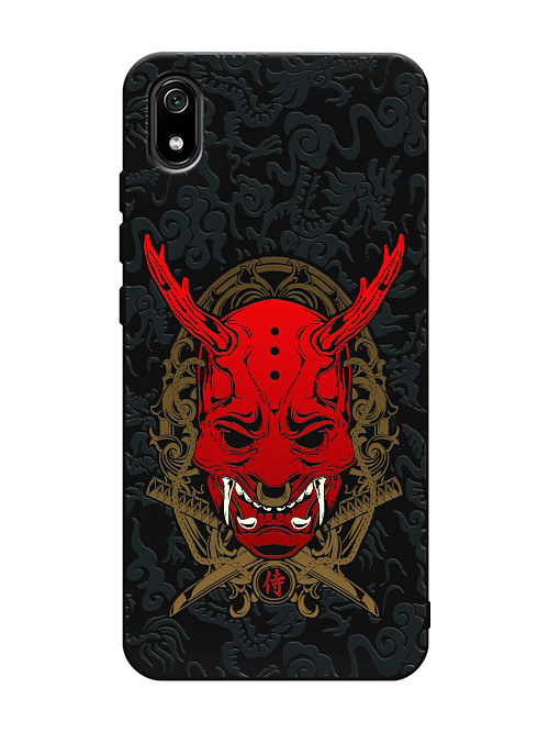 Силиконовый чехол для Xiaomi Redmi 7A Red Oni mask