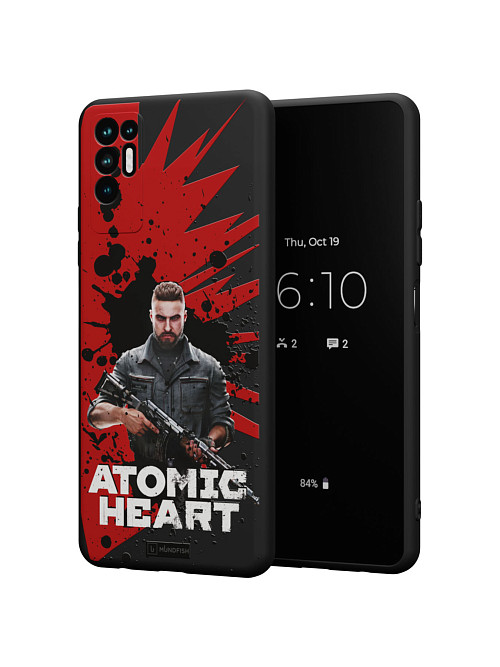 Силиконовый чехол для Tecno Pova 2 "Atomic Heart: Майор Нечаев"