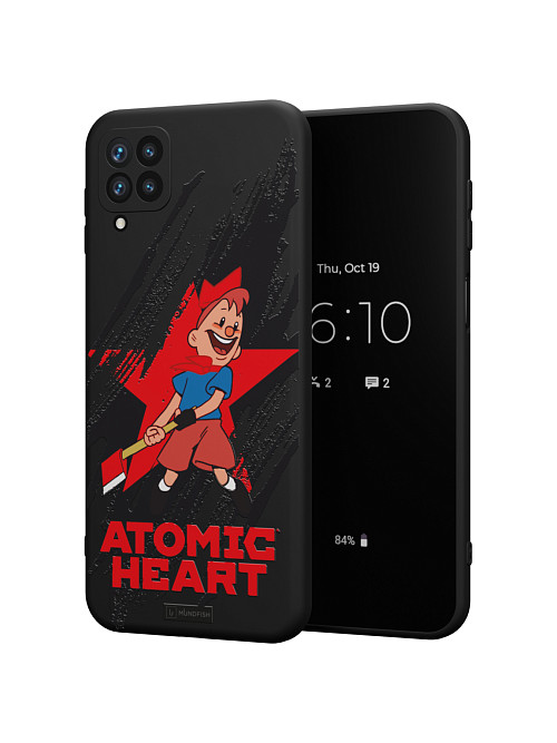 Силиконовый чехол для Samsung Galaxy A22 (4G) "Atomic Heart: Пионер"