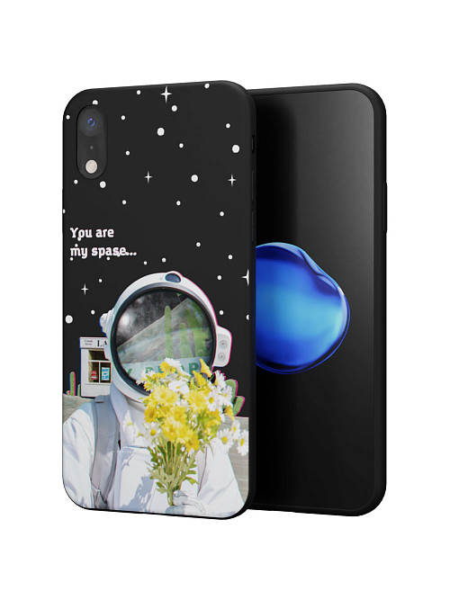 Силиконовый чехол для Apple iPhone XR "NOVEL: You are my space"