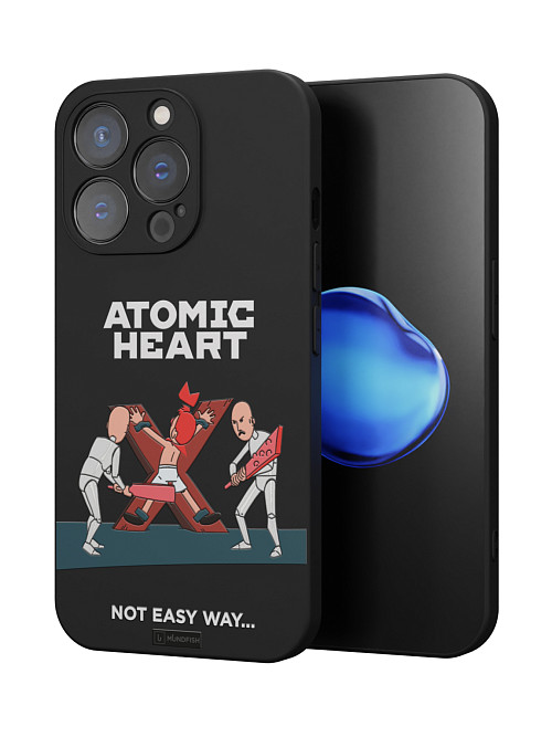 Силиконовый чехол для Apple iPhone 15 Pro "Atomic Heart: Not Easy Way"