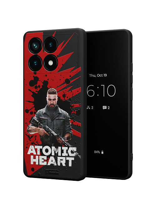 Силиконовый чехол для Poco X6 Pro (5G) "Atomic Heart: Майор Нечаев"