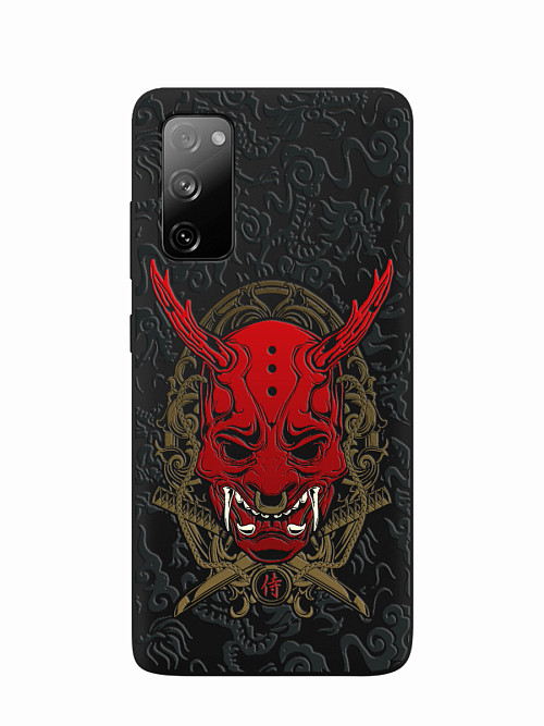 Силиконовый чехол для Samsung Galaxy S20 Fan Edition Red Oni mask